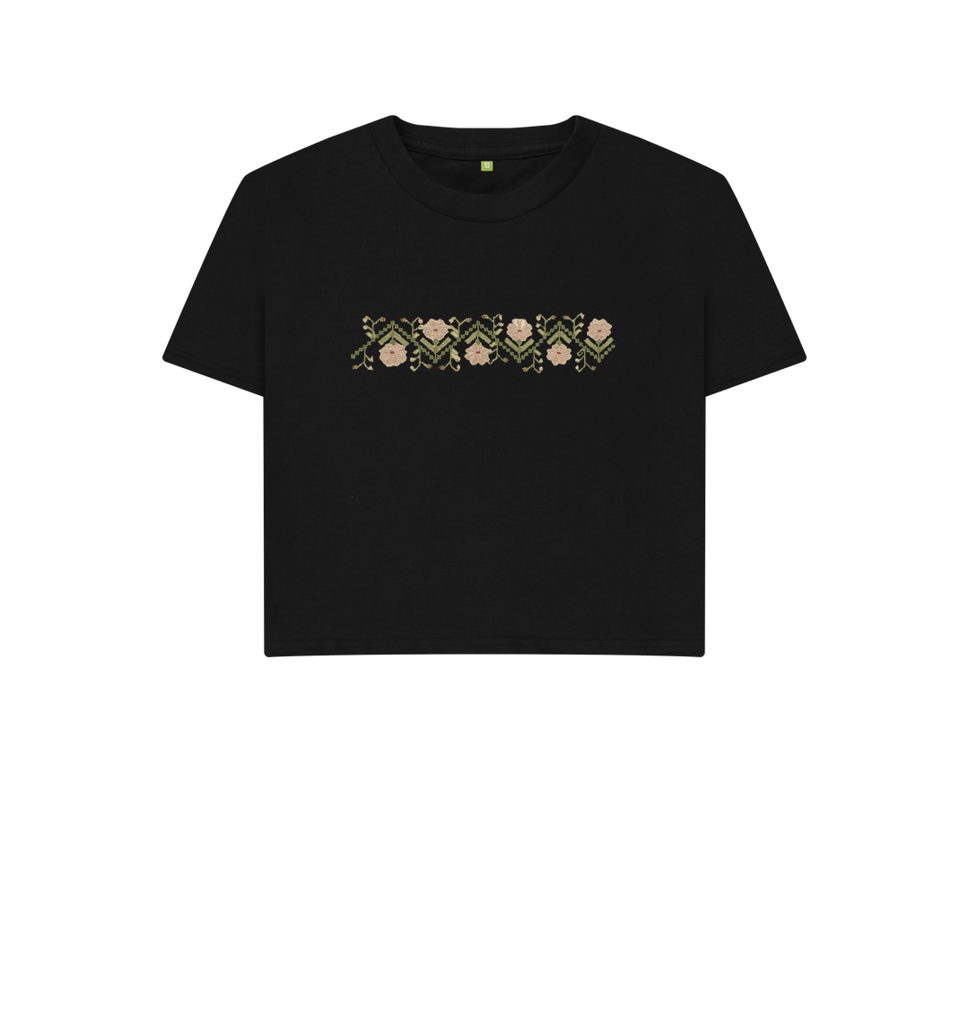 Black Printed T-shirt Front