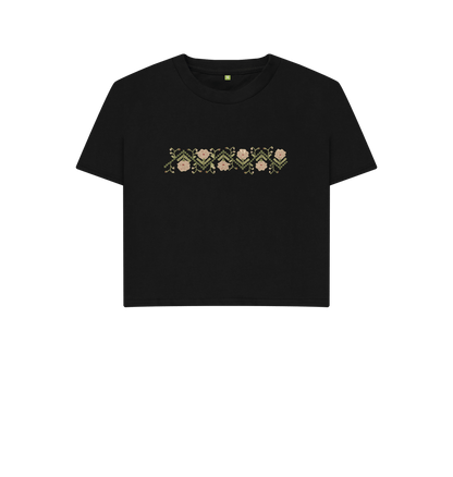 Black Printed T-shirt Front