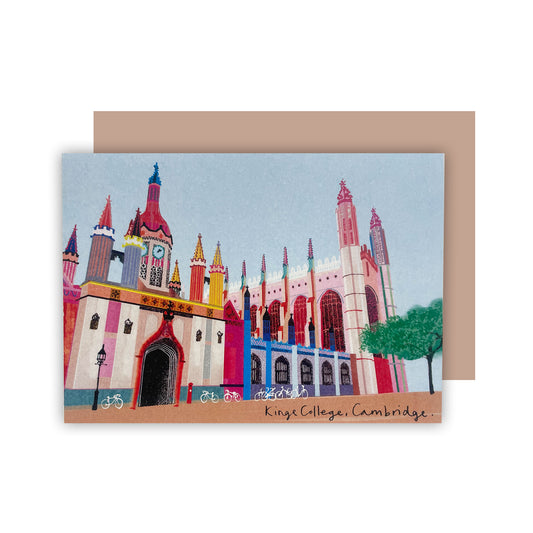 King's College and Chapel - Greeting card
