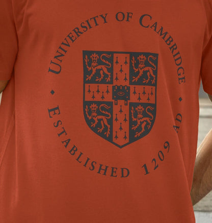 Men's University of Cambridge Crew Neck Tee, Large shield