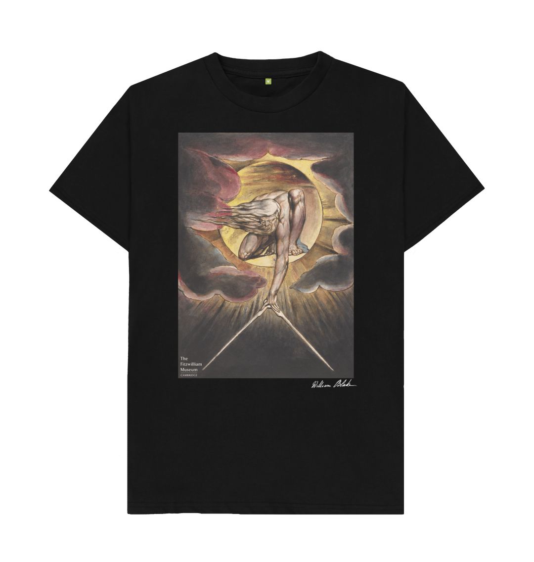 Black William Blake's Ancient of Days\/Frontispiece T-Shirt - Dark Colours
