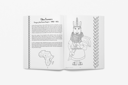Kings, Queens, and Warriors - Colouring book activity pack