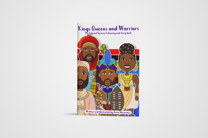 Kings, Queens, and Warriors - Colouring book activity pack