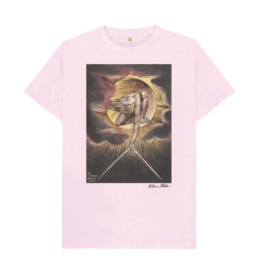 Pink William Blake's Ancient of Days\/Frontispiece T-Shirt Light Colours