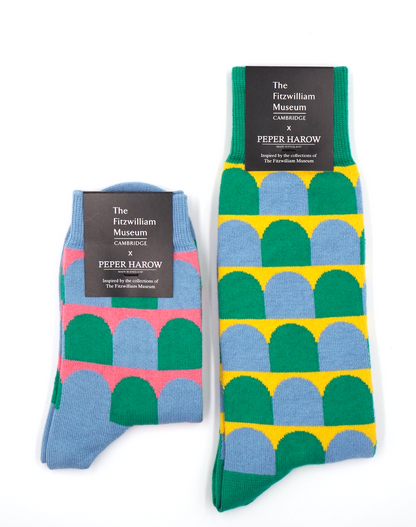 Socks inspired by impressionist painters.