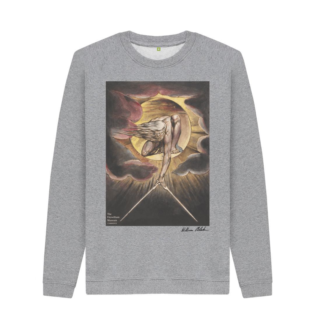 Light Heather William Blake's Ancient of Days\/Frontispiece Sweatshirt
