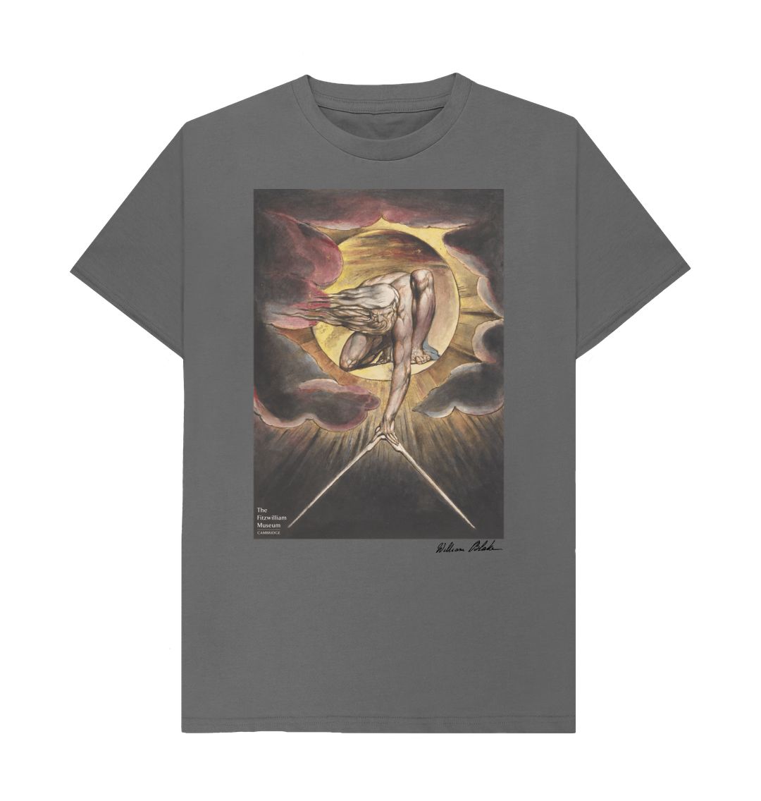Slate Grey William Blake's Ancient of Days\/Frontispiece T-Shirt Light Colours