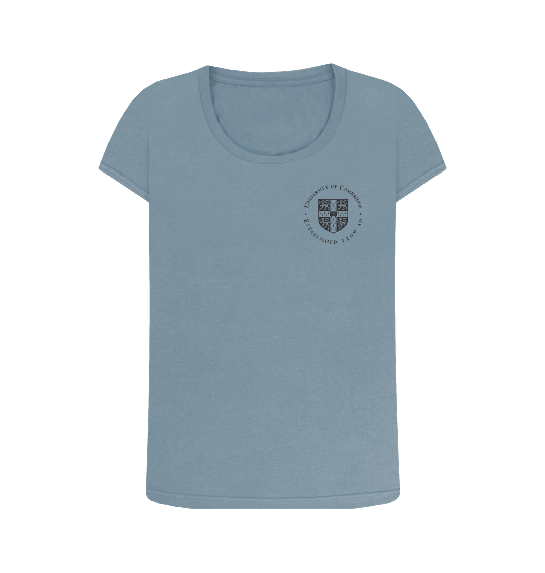 Stone Blue Printed T-shirt Front