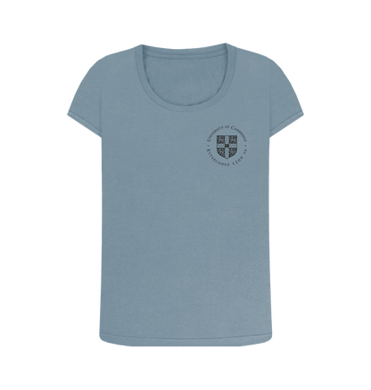 Stone Blue Printed T-shirt Front