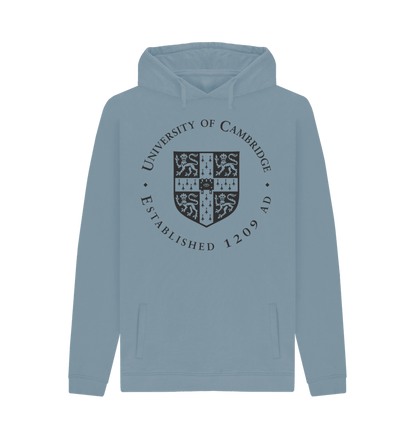 Stone Blue Printed Hoody Front