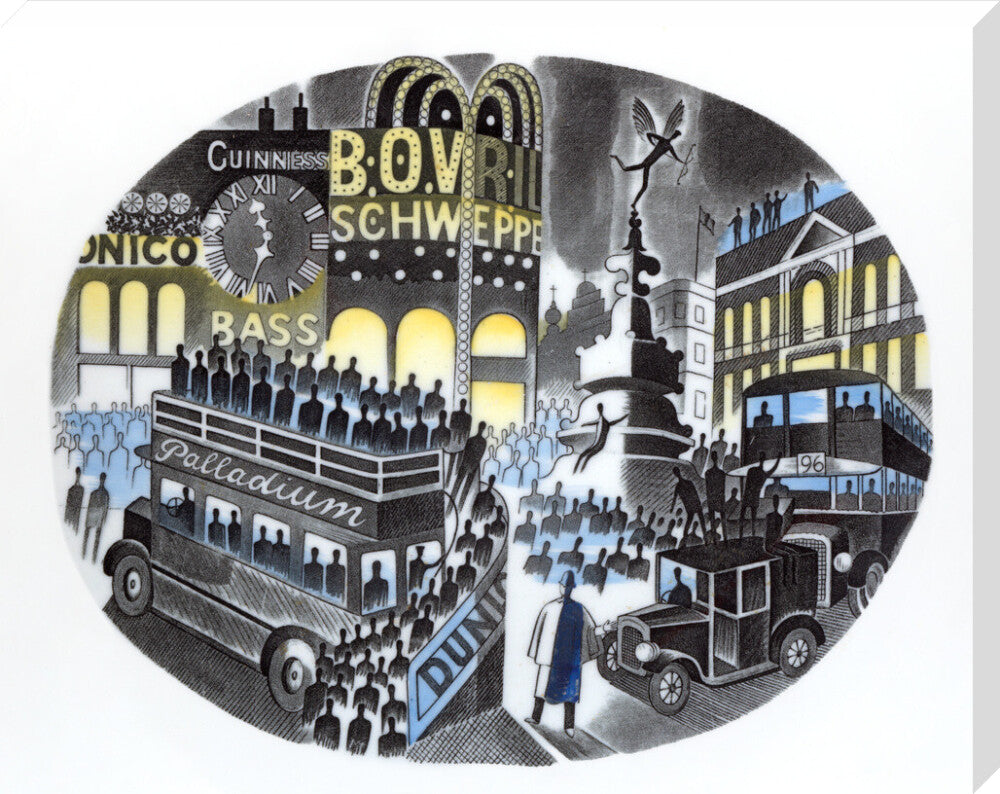 Piccadilly Circus on Boat Race Night - Art print