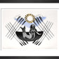 Mermaid and Crossed Oars - Art print