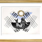 Mermaid and Crossed Oars - Art print