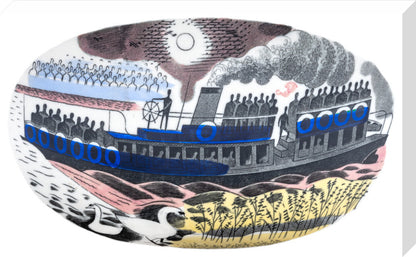 Steam Boat on Boat Race Day - Art print