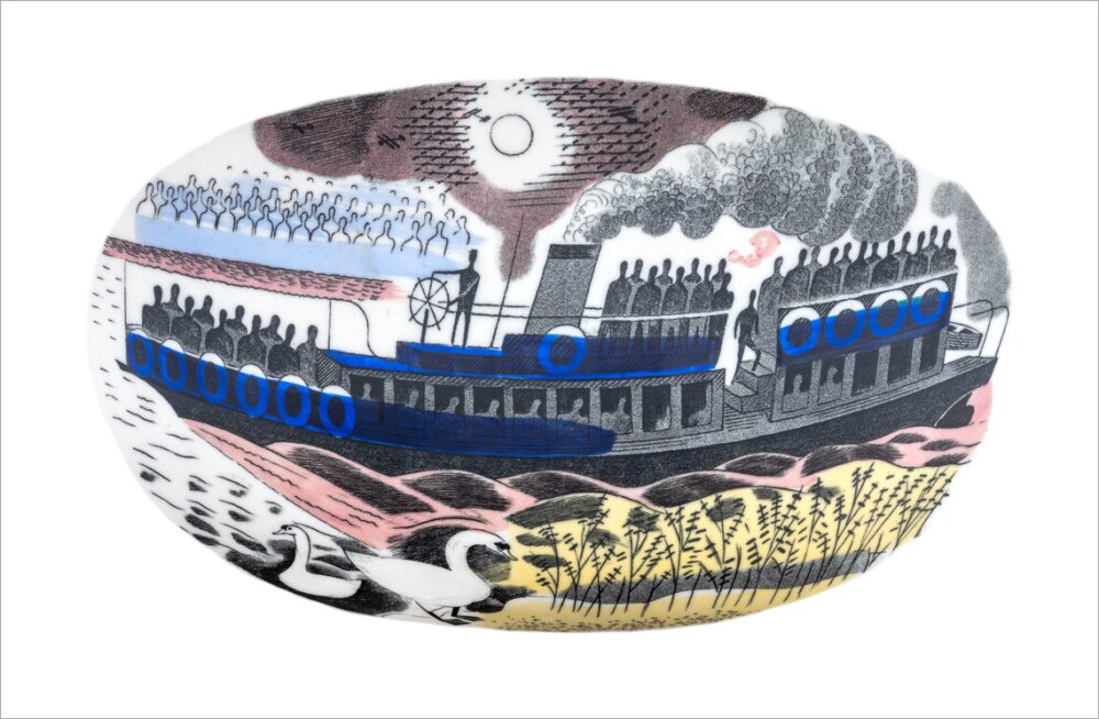 Steam Boat on Boat Race Day - Art print