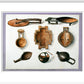Fiji. Variety of Oil bowls - Art print