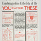 Cambridge and Ely Information poster - Art print