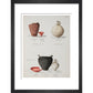 Pottery excavated from Litlington Roman cemetery - Art print