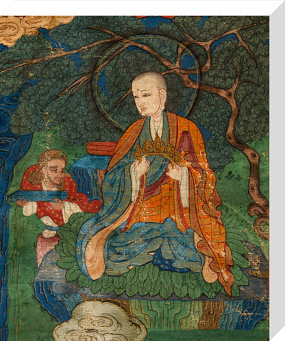 Thangka of Buddha preaching the dharma - Art print
