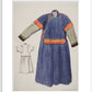 Paintings and drawings of Mongolian clothing - Art print