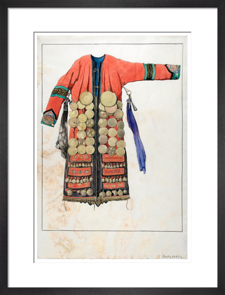 Watercolour of a Numinchen Shamaness costume - Art print