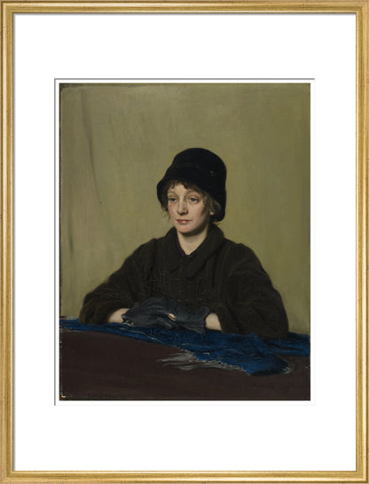 The Girl with a Tattered Glove - Art print