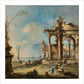 A Capriccio: Ruined Building by the Coast, with Figures