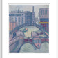 Lock on the Canal - Art print