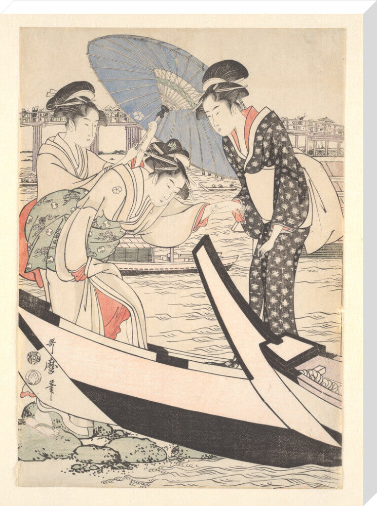 Boating on the Sumida - Art print