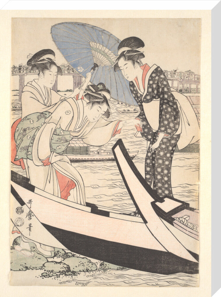 Boating on the Sumida - Art print