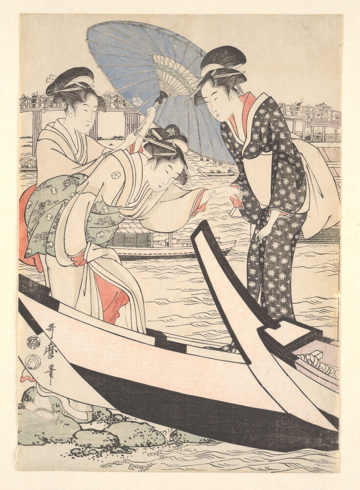 Boating on the Sumida - Art print