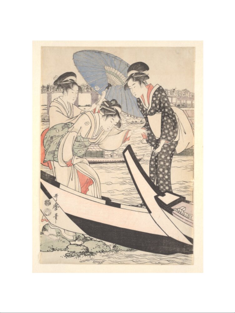 Boating on the Sumida - Art print