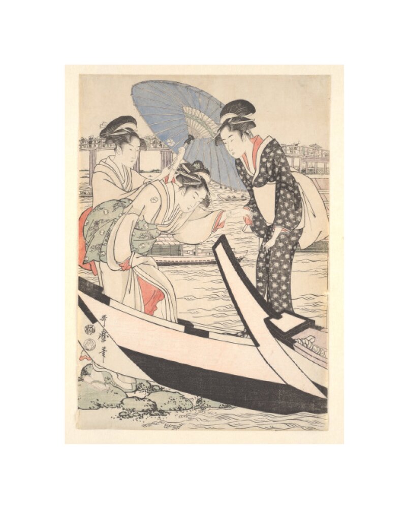 Boating on the Sumida - Art print