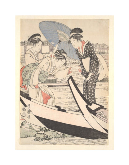 Boating on the Sumida - Art print