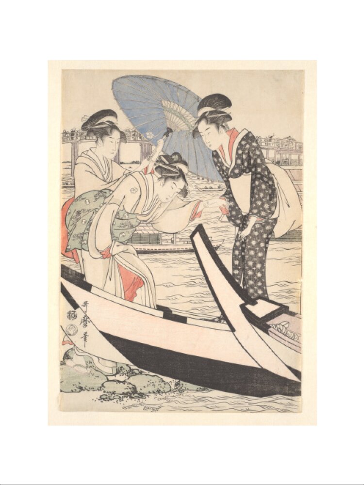 Boating on the Sumida - Art print