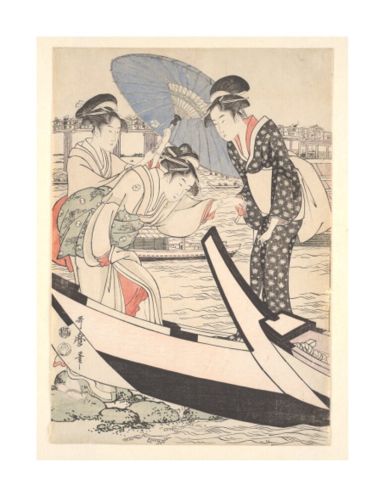 Boating on the Sumida - Art print