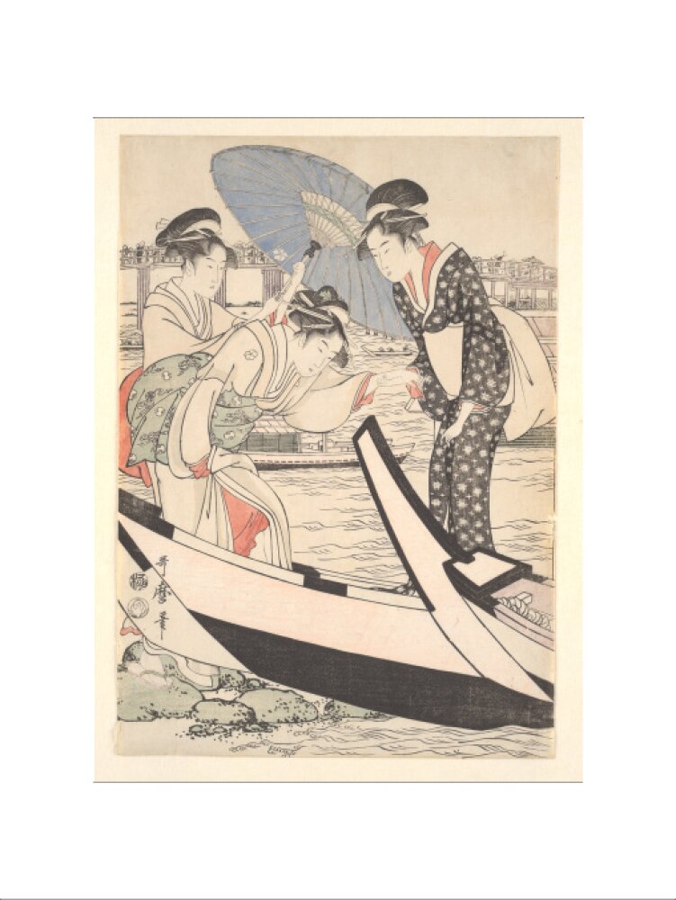 Boating on the Sumida - Art print