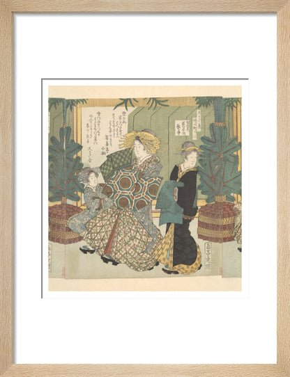 The Snow Clothes of Koromode of the Wakanaya - Art print