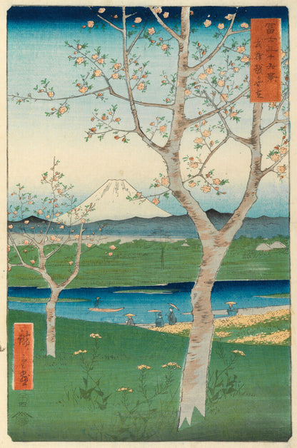 Fuji from Koshigaya - Art print