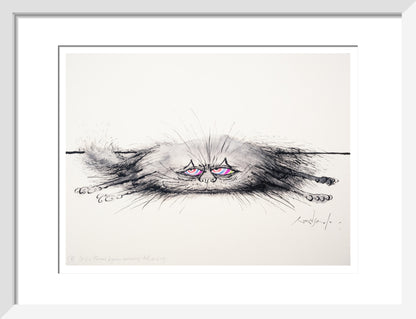 Cat of a Thousand Disguises Concealing Itself as a Rug - Art print