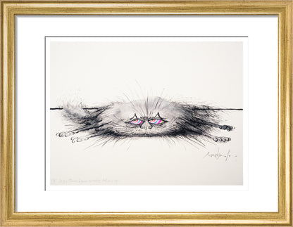 Cat of a Thousand Disguises Concealing Itself as a Rug - Art print