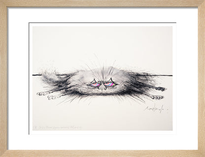 Cat of a Thousand Disguises Concealing Itself as a Rug - Art print