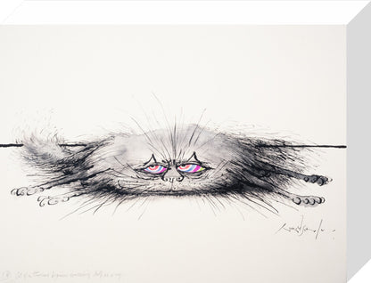 Cat of a Thousand Disguises Concealing Itself as a Rug - Art print