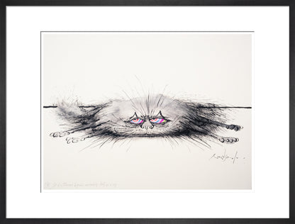 Cat of a Thousand Disguises Concealing Itself as a Rug - Art print
