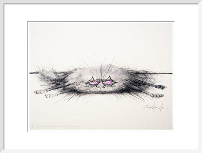 Cat of a Thousand Disguises Concealing Itself as a Rug - Art print