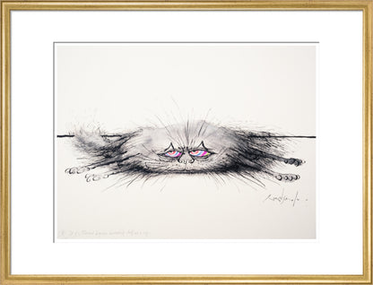 Cat of a Thousand Disguises Concealing Itself as a Rug - Art print