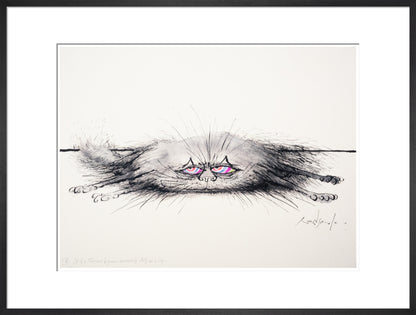 Cat of a Thousand Disguises Concealing Itself as a Rug - Art print