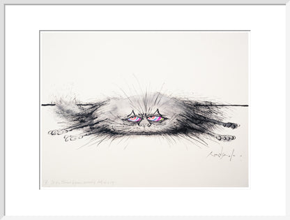 Cat of a Thousand Disguises Concealing Itself as a Rug - Art print