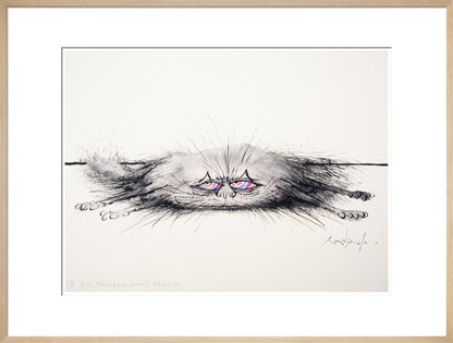 Cat of a Thousand Disguises Concealing Itself as a Rug - Art print