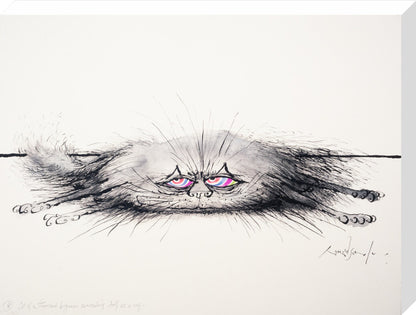 Cat of a Thousand Disguises Concealing Itself as a Rug - Art print